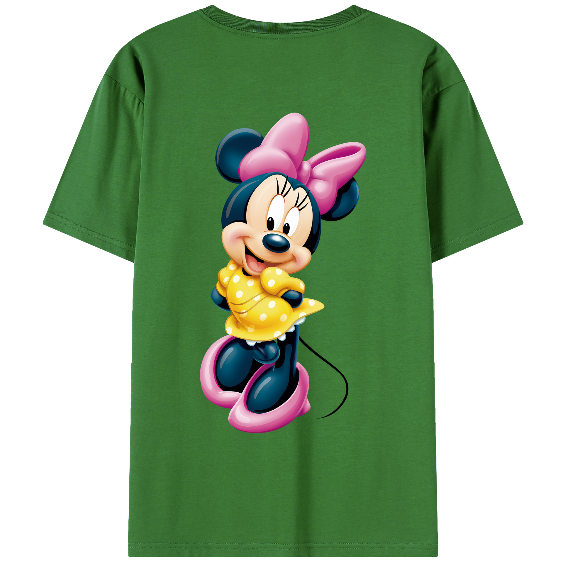 （画像用） ミッキーマウス Mickey Mouse レディース半袖Tシャツ(バックプリント)
